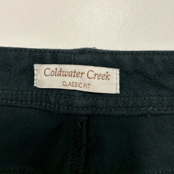 Coldwater Creek Size 8P Petite Classic Fit Dark Green Pants - Picture 4 of 5
